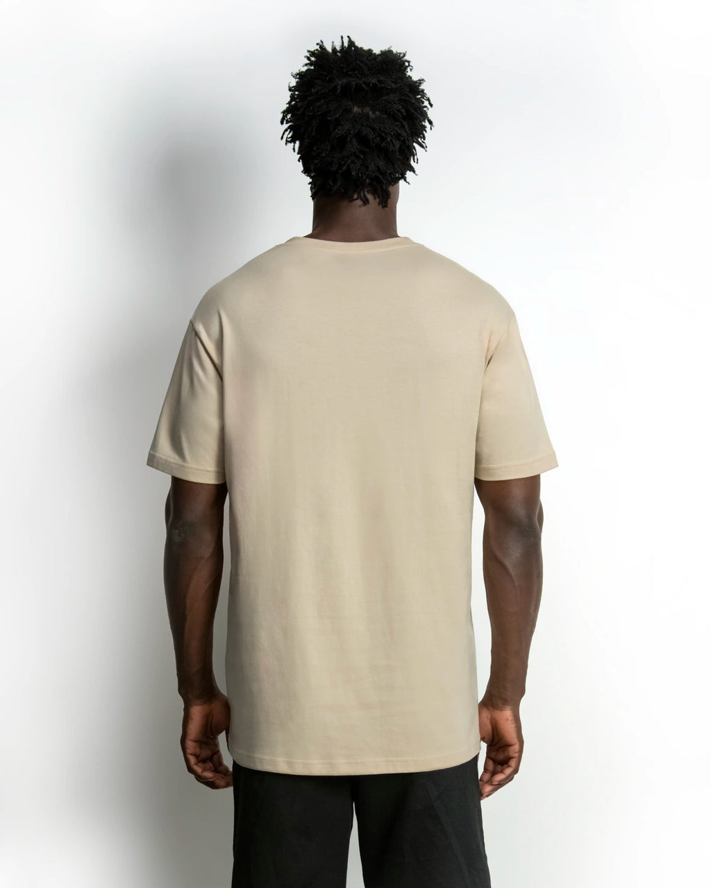 Men's Cotton Tee Regular Fit - Beige