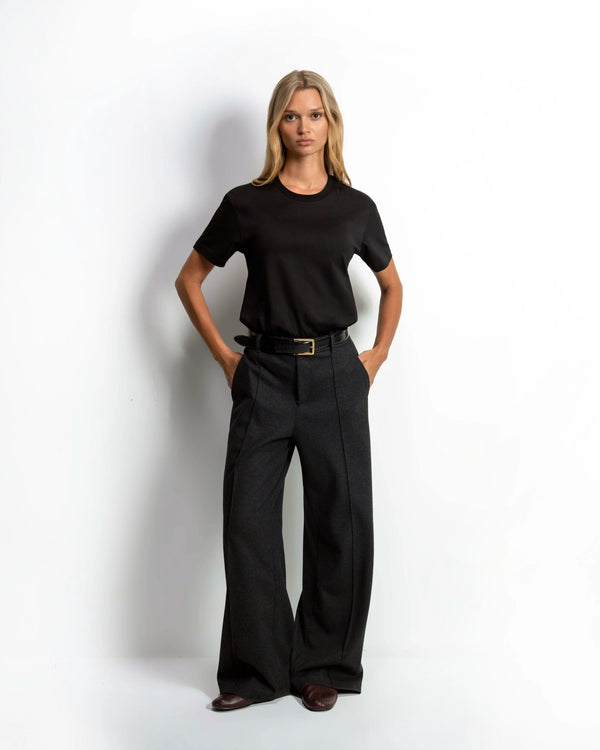 Women's Cotton Tee Regular Fit - Black