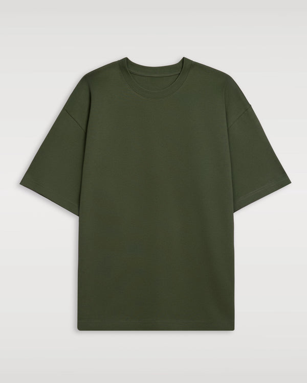 Men's Cotton Tee Relaxed Heavyweight - Army Green